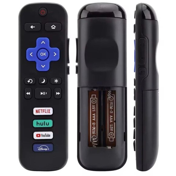 2 Pack Replacement Remote FIT For ROKU TV TCL/Sanyo/Element/Haier/RCA/LG/Philips - Picture 3 of 3